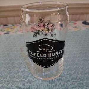 Brand New Tupelo Honey Southern Kitchen & Bar Glass Tumbler - Black Logo